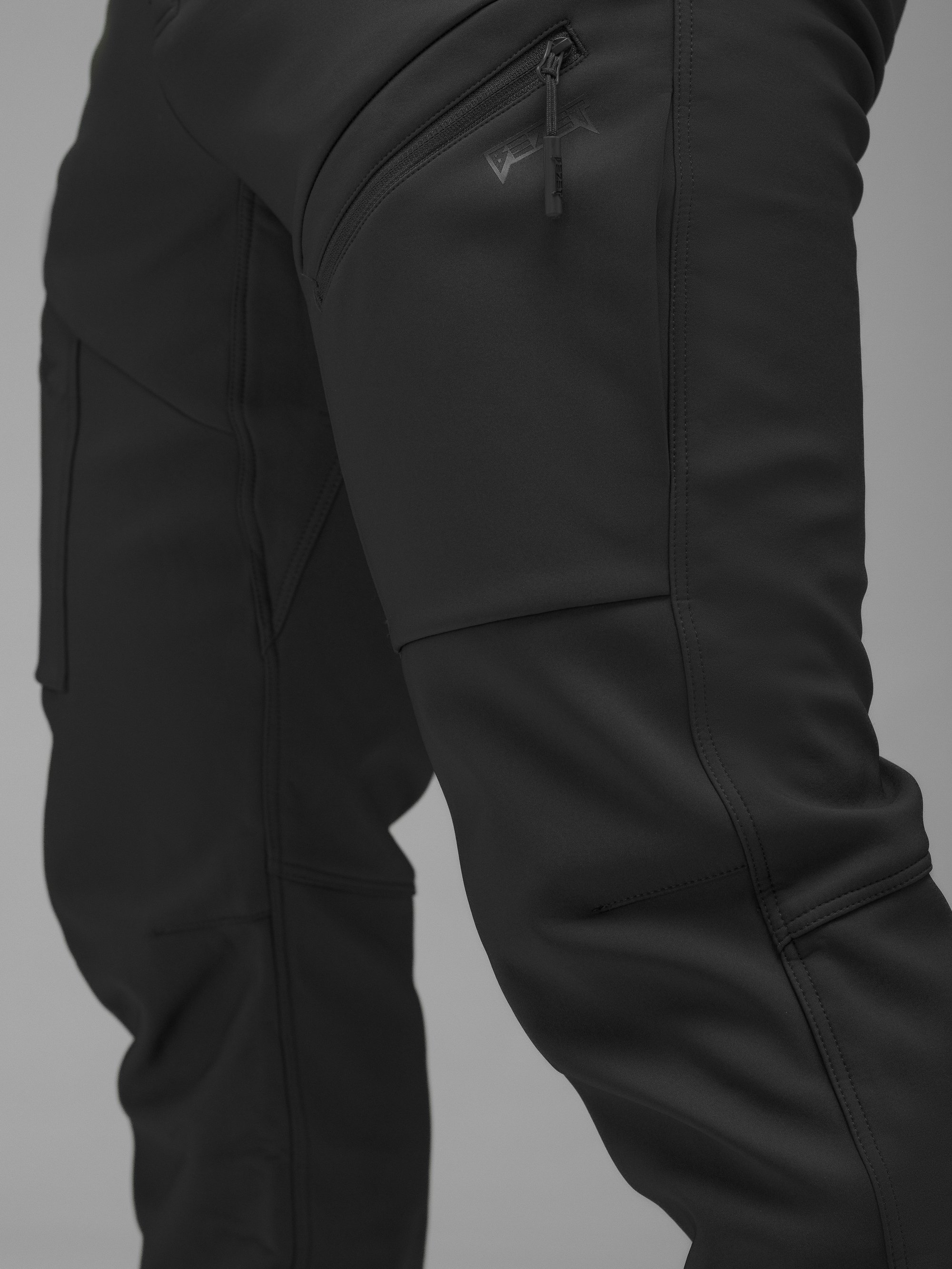 Брюки карго тактичні Softshell BEZET Techwear чорний - Фото 21