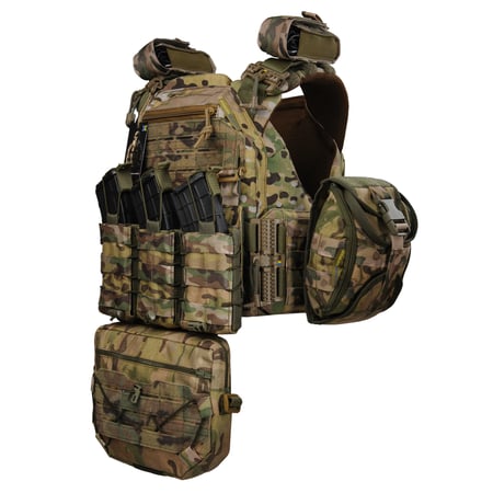 Плитоноска жіноча Warmor gen.3 FL MAX (for Ladies) з підсумками (без плит) Мультикам СПЕЦПРОМ КР