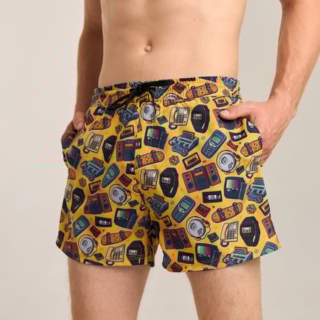 Принтовані чоловічі шорти для плавання Pobedov Pool day Patern