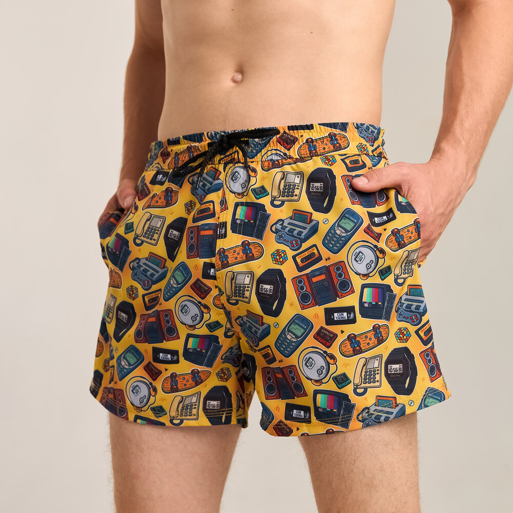 Принтованные мужские шорты для плавания Pobedov Pool day Patern