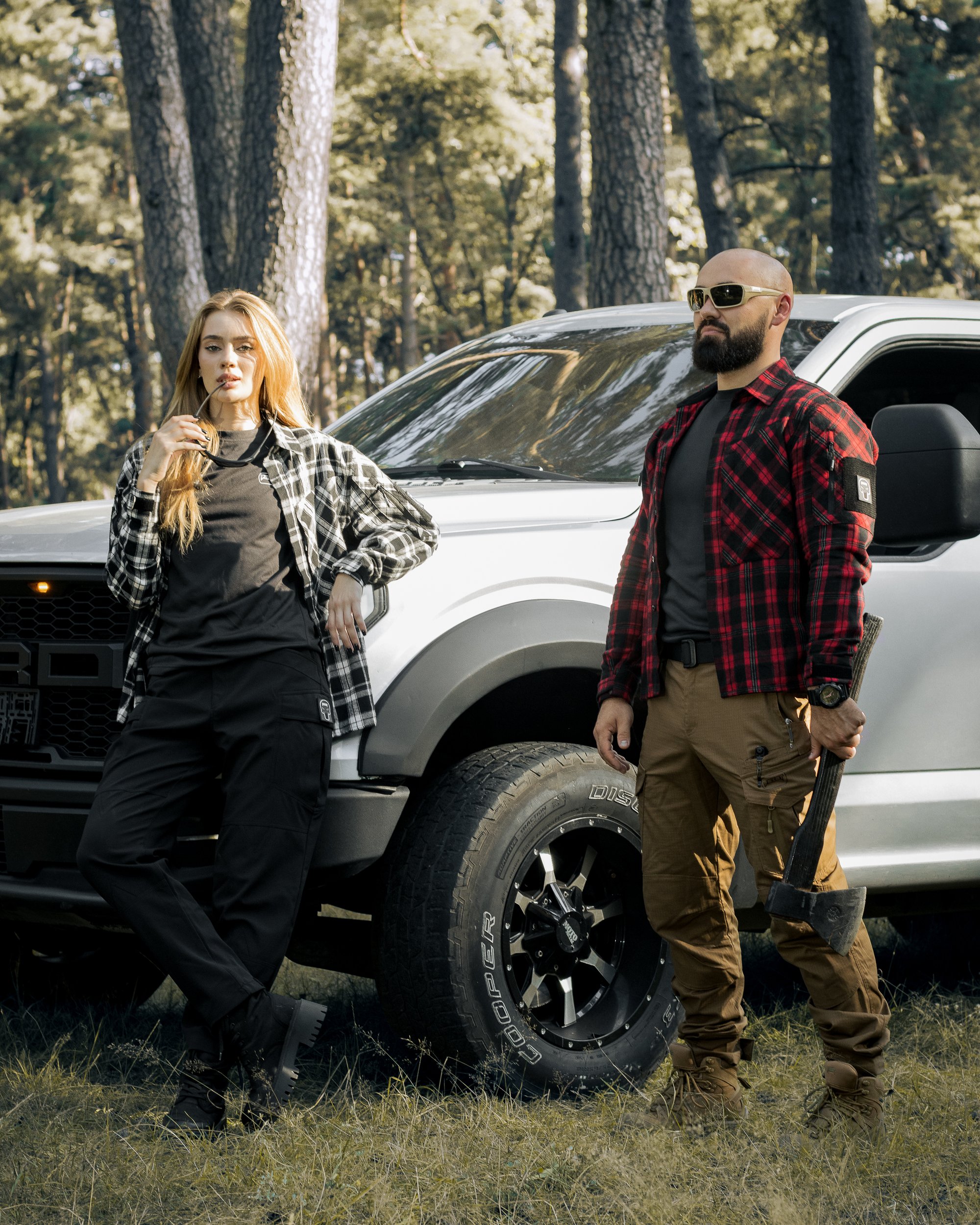 Сорочка фланелева BEZET Defender чорний/червоний - Фото 54