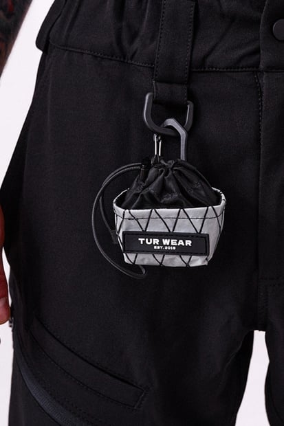 Підсумок для навушників з карабіном "EarBuds", сірий TURWEAR