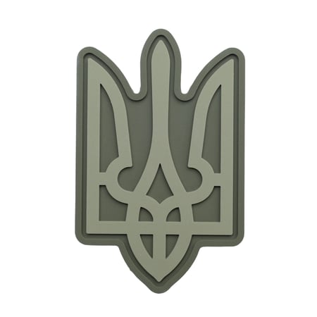 ПВХ Патч (шеврон) "Герб" фігурний олива Brand Element