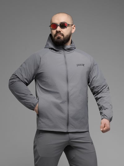 Куртка вітрівка BEZET Solguard UV 100 сірий - Фото 6