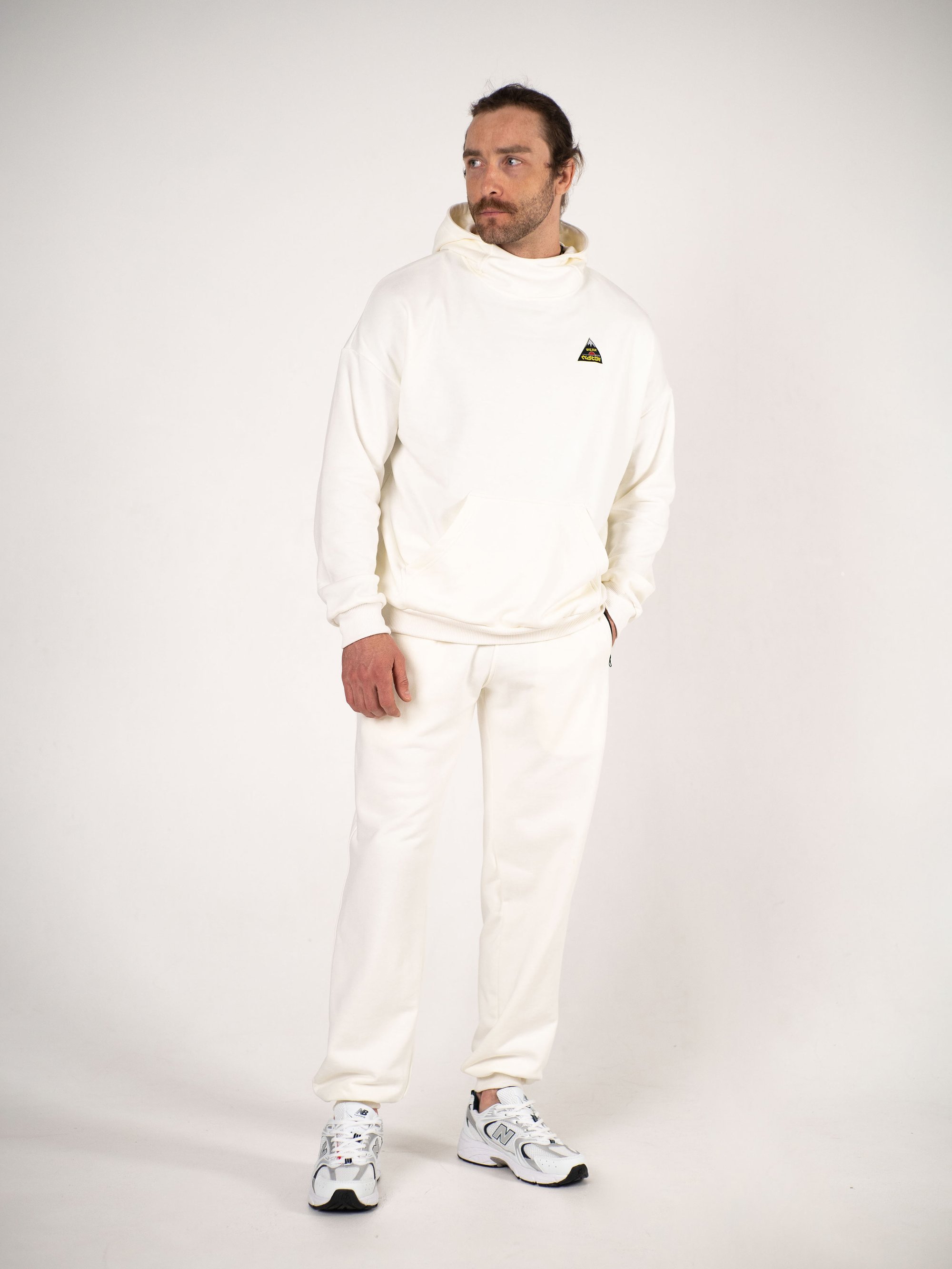 Штаны спортивные оверсайз Custom Wear белые - Фото 8