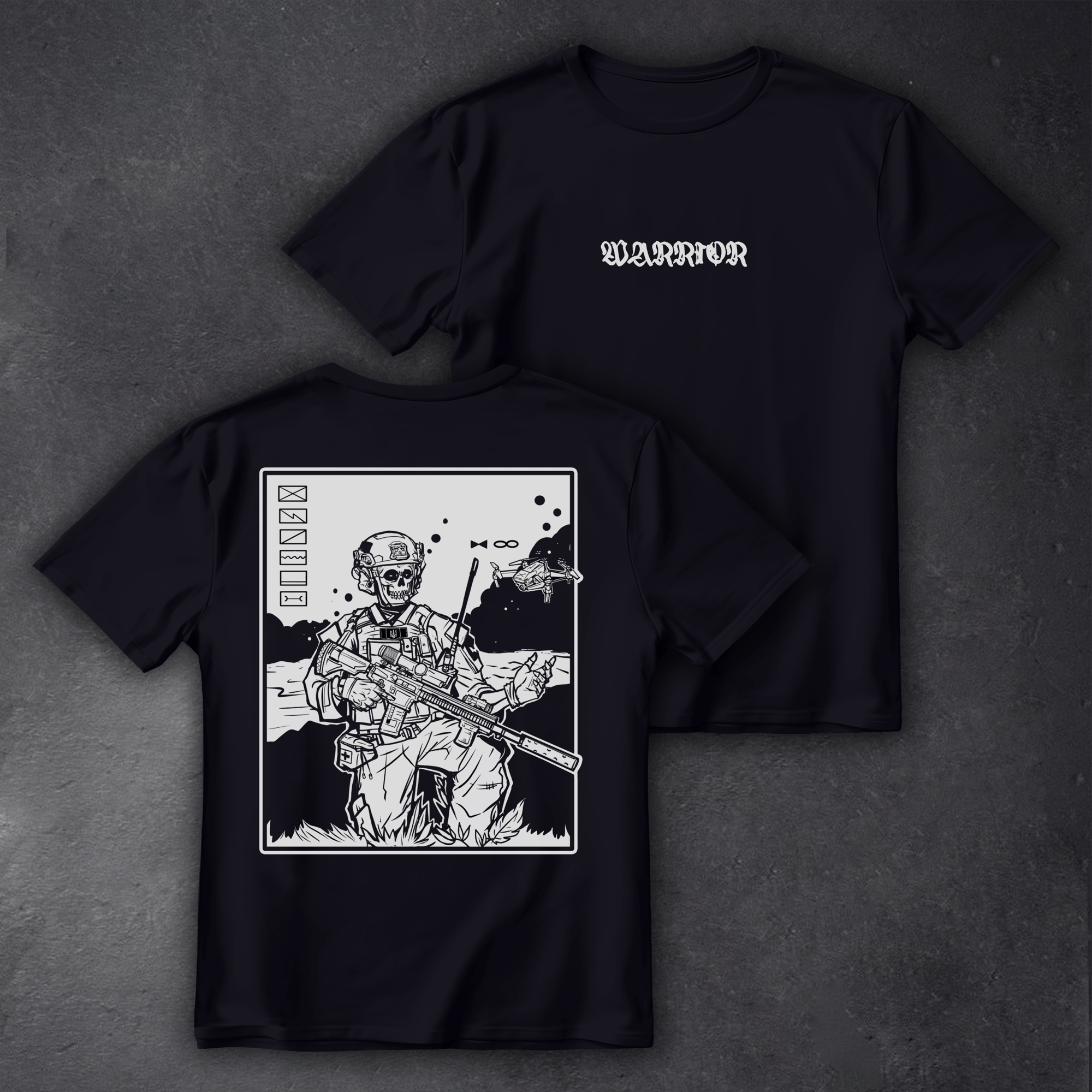 Футболка Warrior 03 чорна We feel