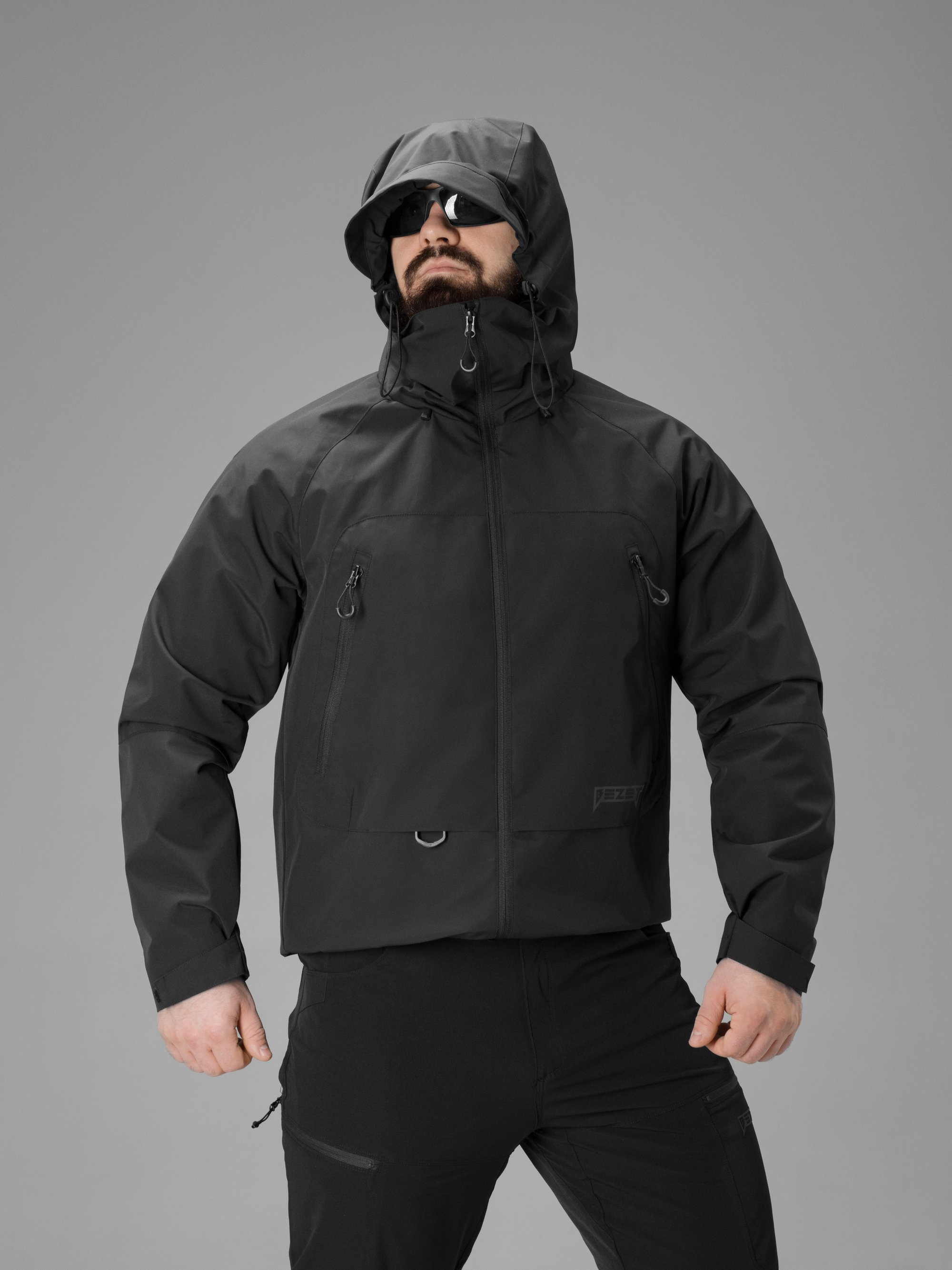 Куртка вітрівка BEZET Trail чорний - Фото 10