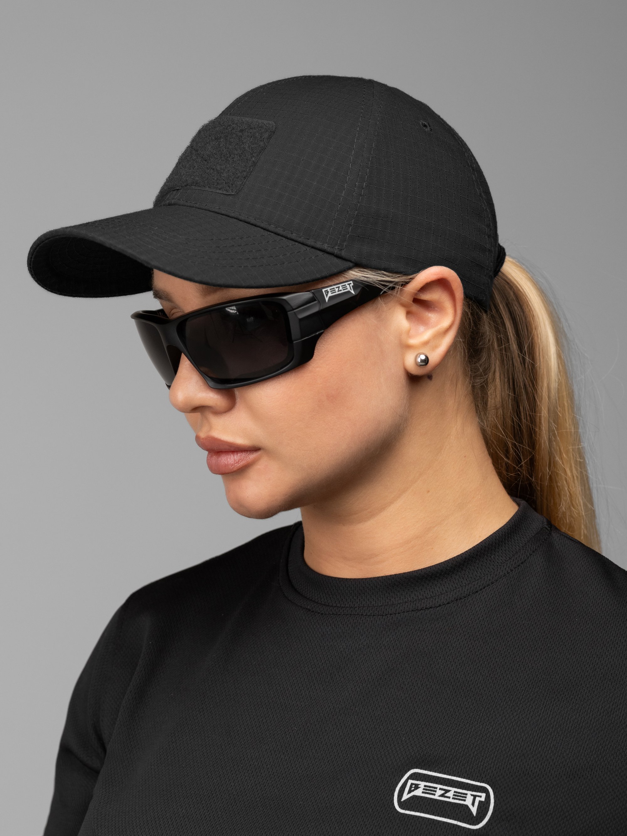 Бейсболка тактична жіноча BEZET чорний - Фото 2