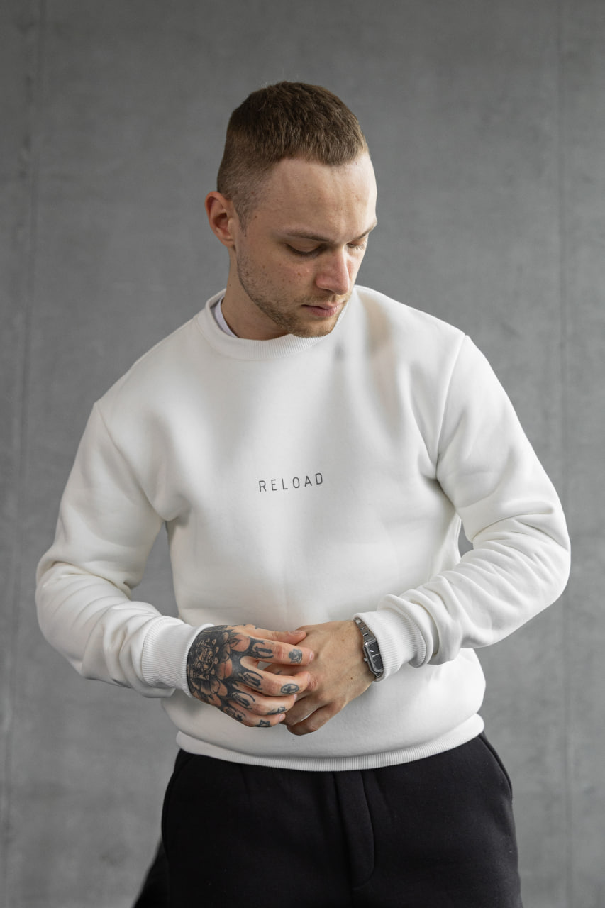 Світшот Reload - Beast, молочний