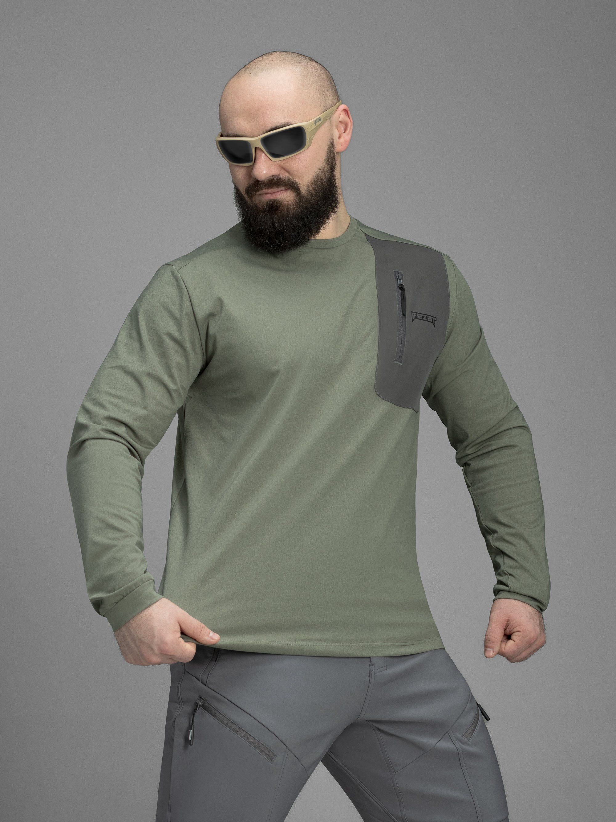 Кофта BEZET ActiveFlex хакі - Фото 8