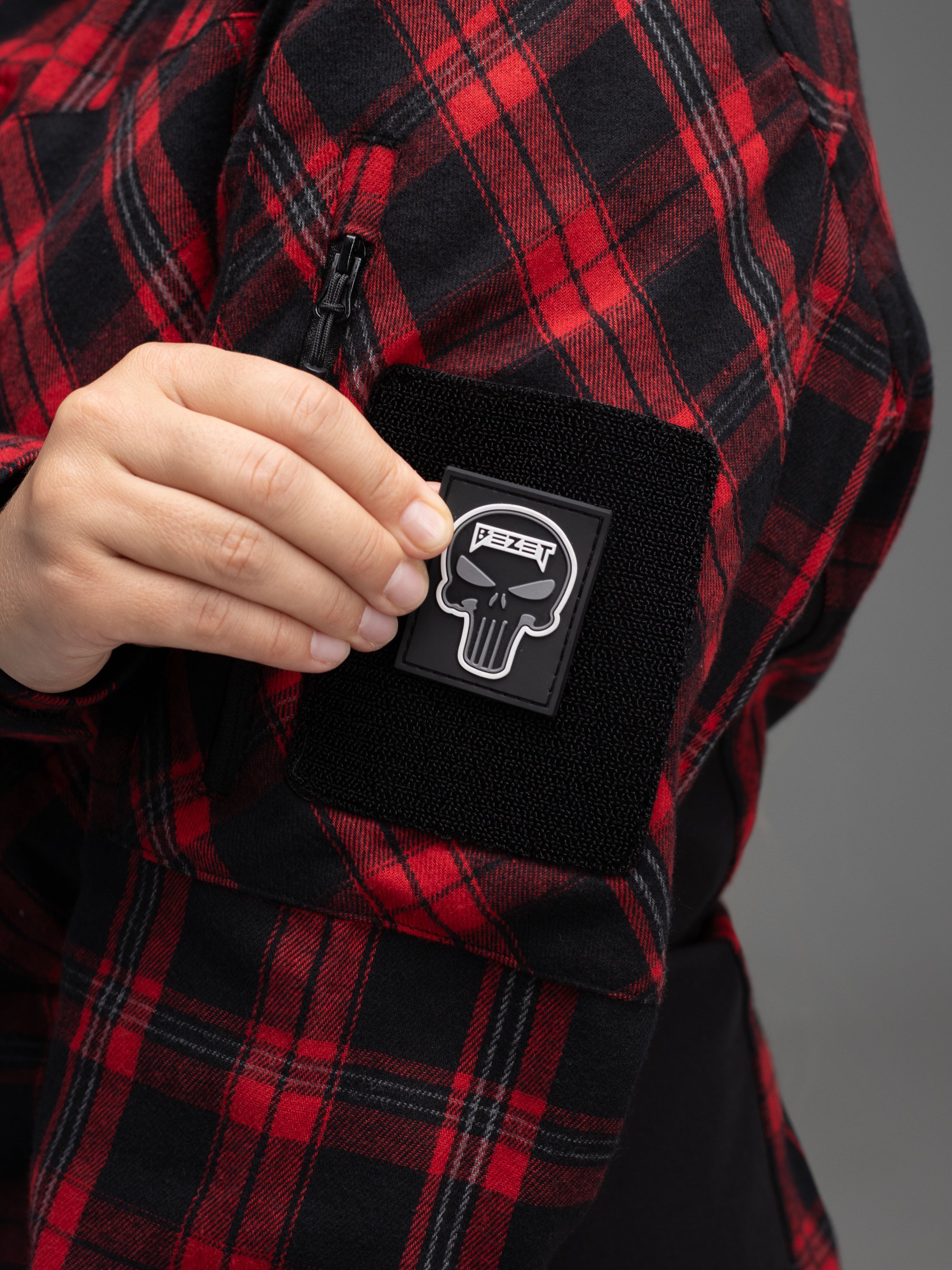 Сорочка фланелева жіноча BEZET Defender чорний/червоний - Фото 13