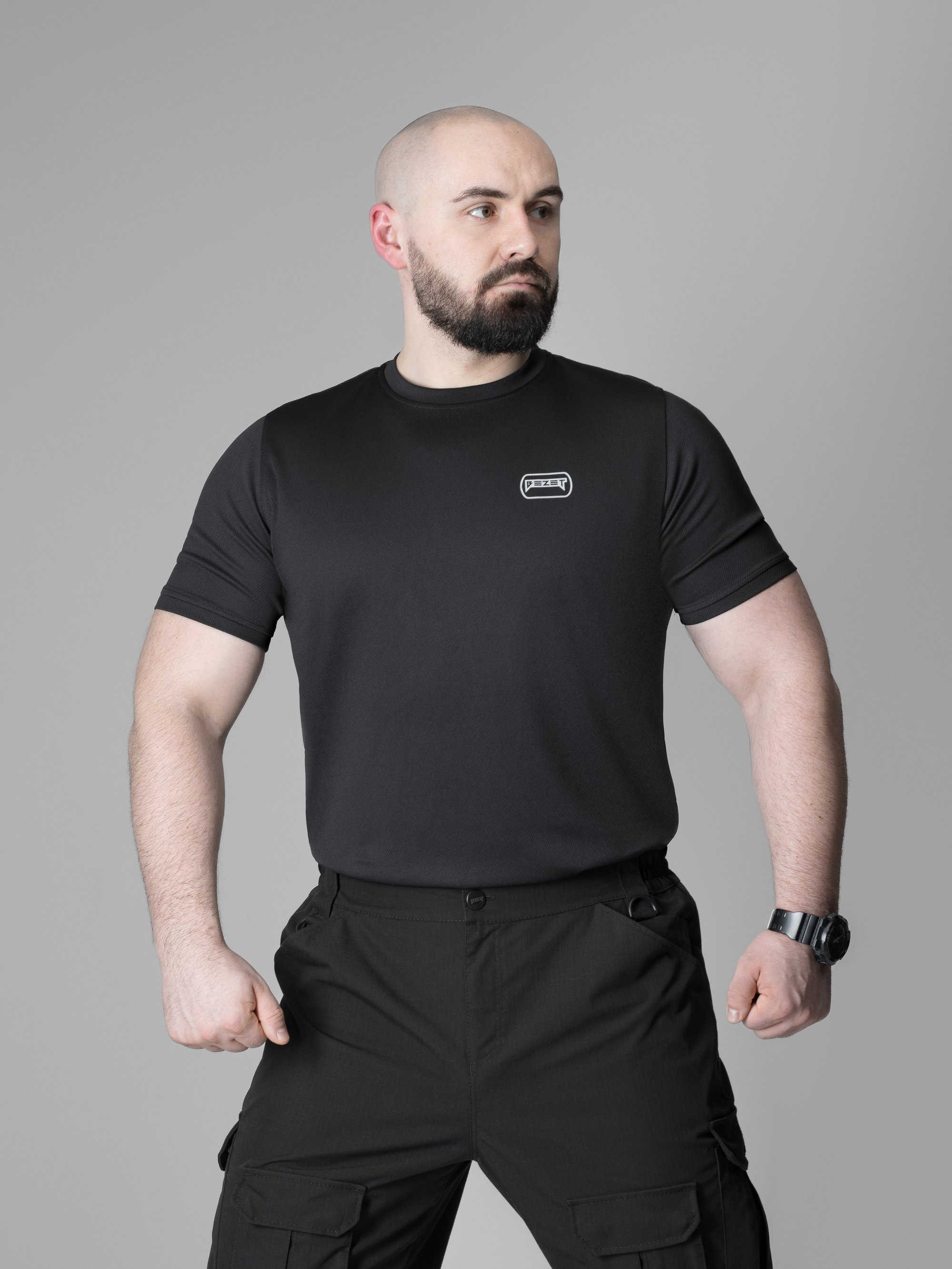 Футболка быстросохнущая тактическая BEZET Basic черный - Фото 5