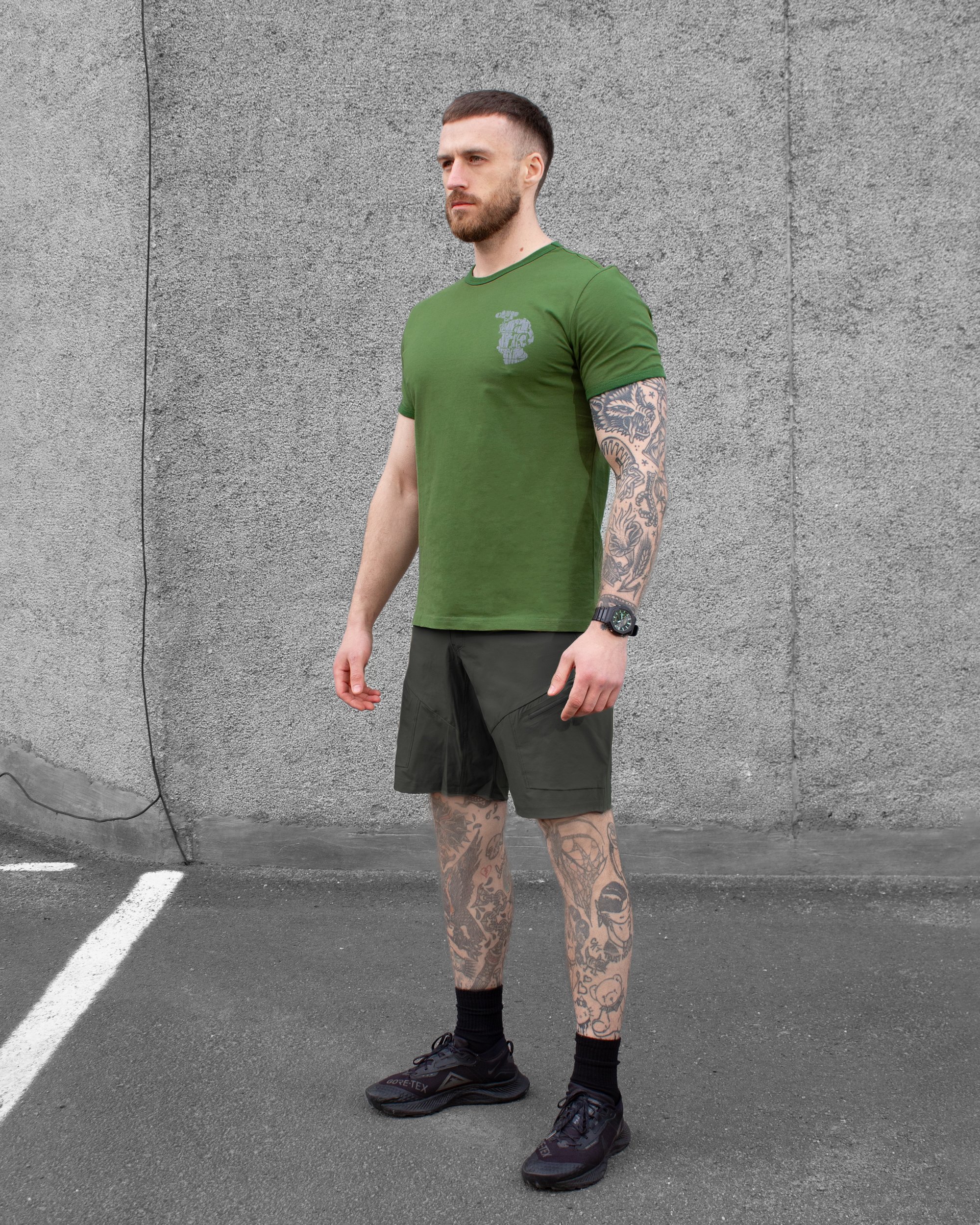 КОМПЛЕКТ (ФУТБОЛКА BEZET COMMANDO ХАКІ, ШОРТИ КАРГО ШВИДКОСОХНУЧІ BEZET ADVENTURE ХАКІ) - Фото 1