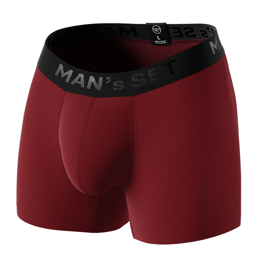 Мужские анатомические боксеры, Intimate Black Series, тёмно-красный MansSet