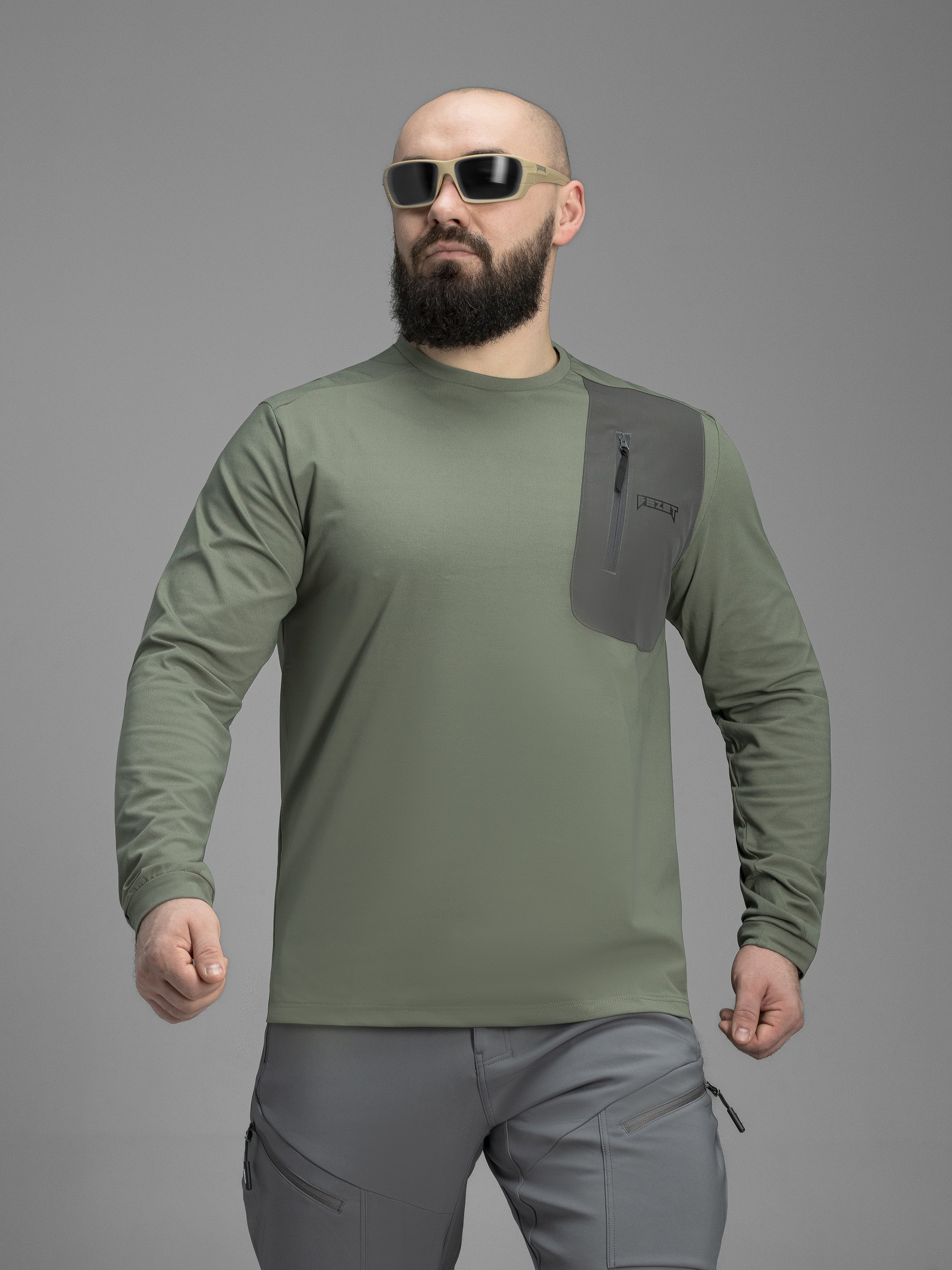 Кофта BEZET ActiveFlex хакі - Фото 3