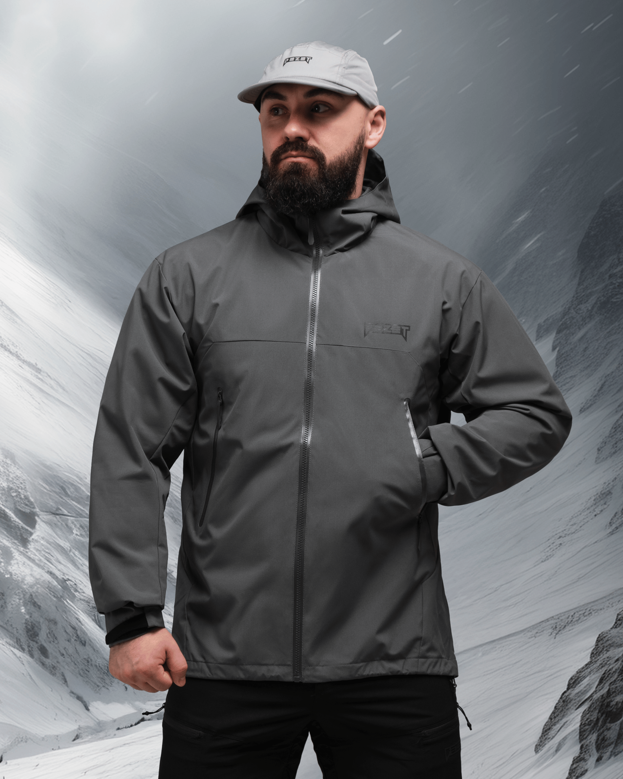 Куртка вітрівка BEZET WindBreaker сірий - Фото 1