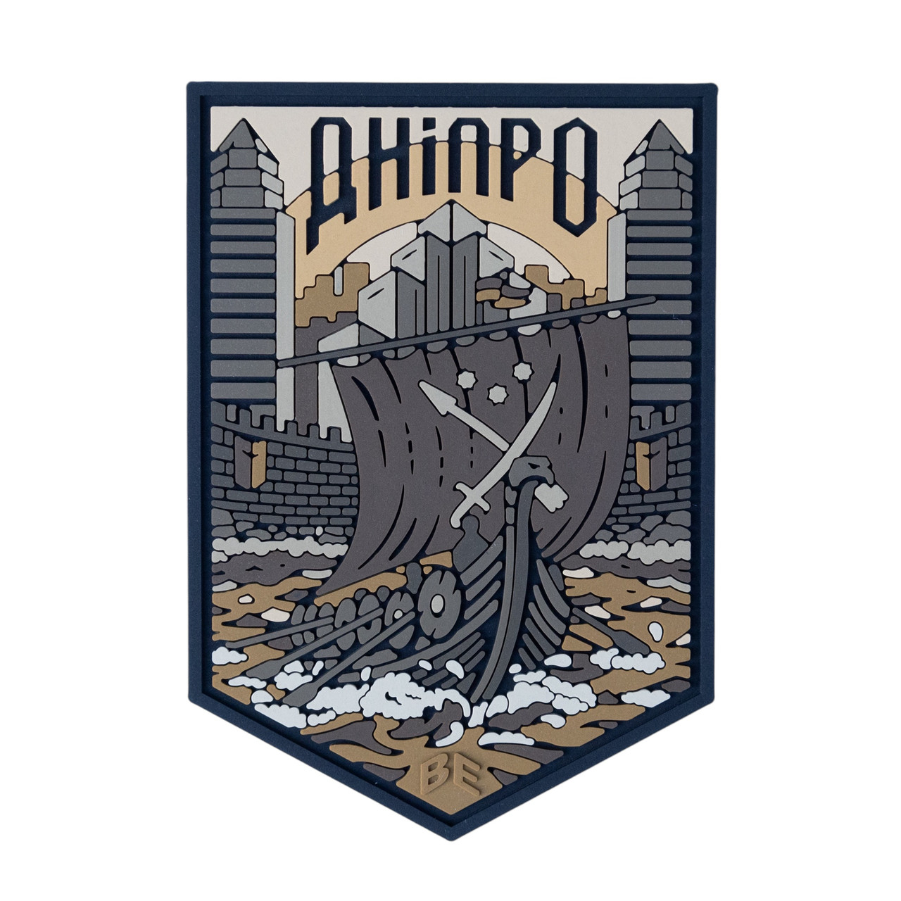 ПВХ Патч (шеврон) "Днепр" койот Brand Element