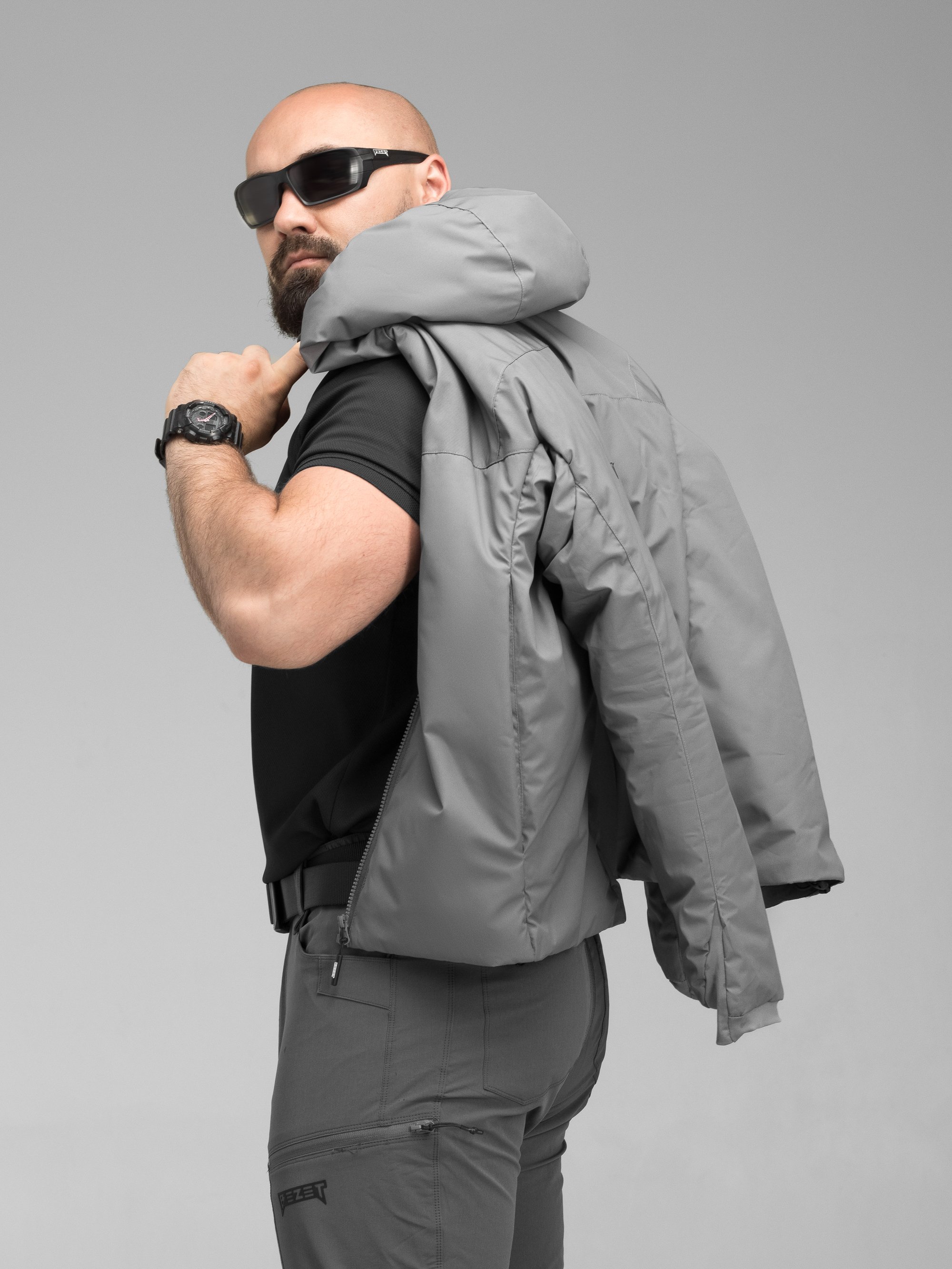 Куртка тактична BEZET Снайпер сірий - Фото 34