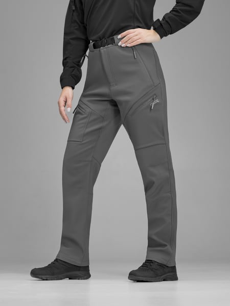 Штани карго тактичні жіночі Softshell BEZET Techwear сірий