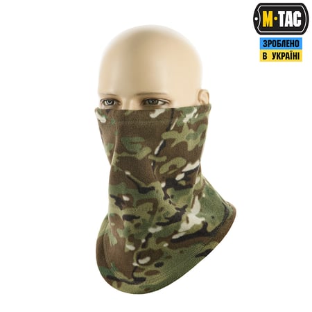 Флисовый бафф, шарф M-Tac Elite Fleece анатомический с затяжкой
