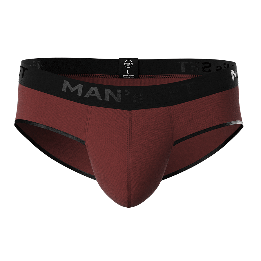 Мужские анатомические слипы из хлопка, Anatomic Slips Black Series, коричневый MansSet