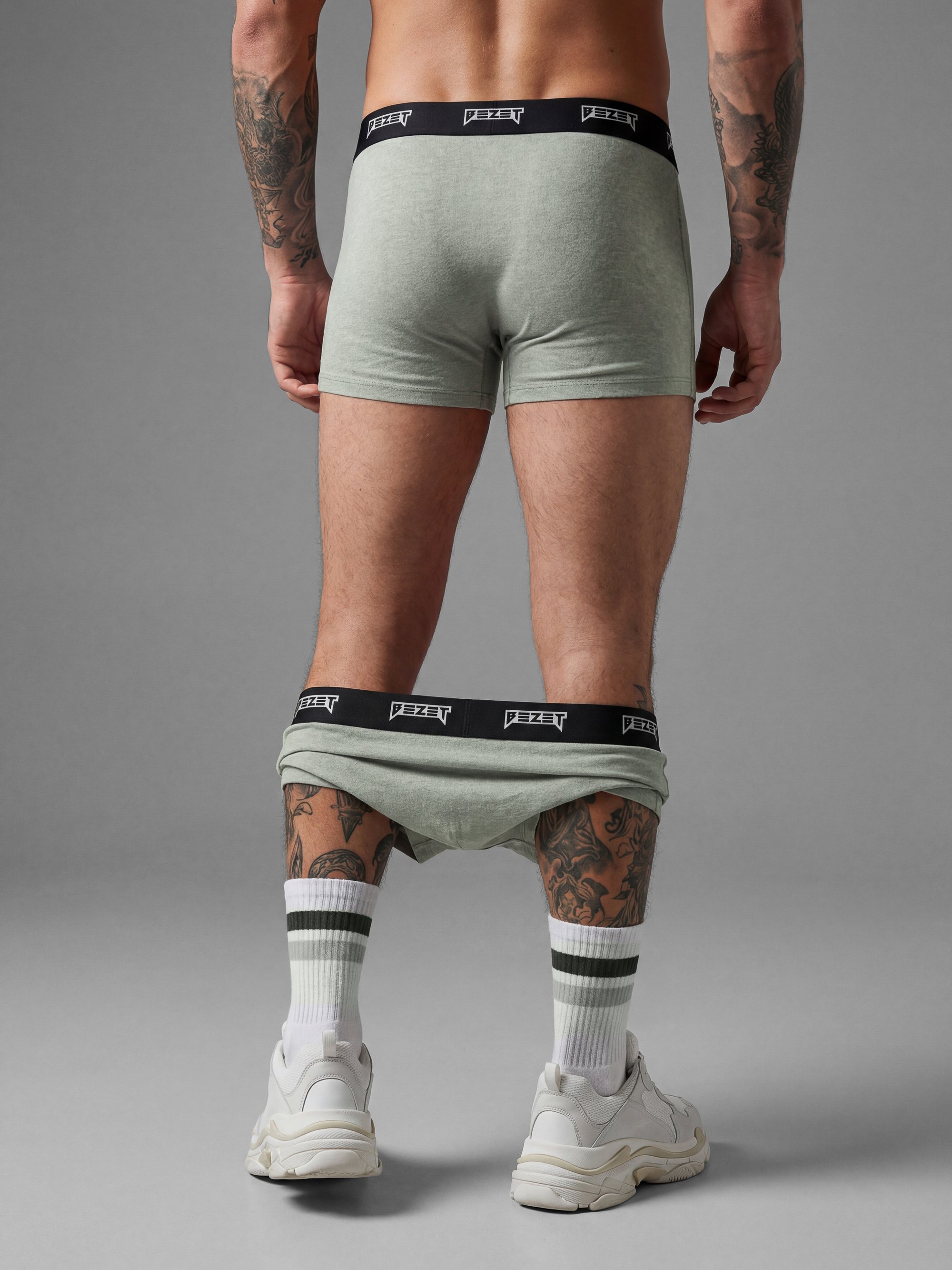 Комплект трусів BEZET Boxer cірий (2 пари) - Фото 10