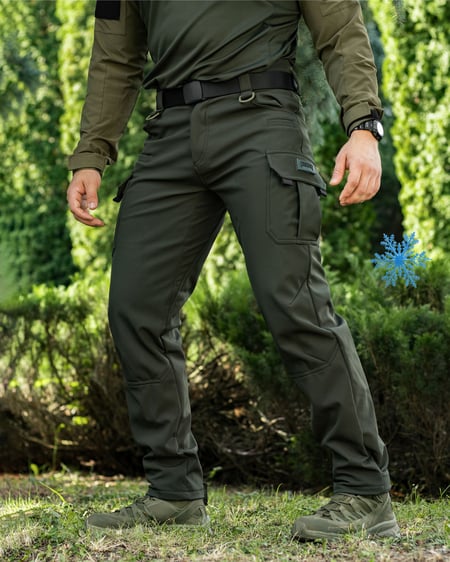 Штаны карго теплые BEZET Titan хаки