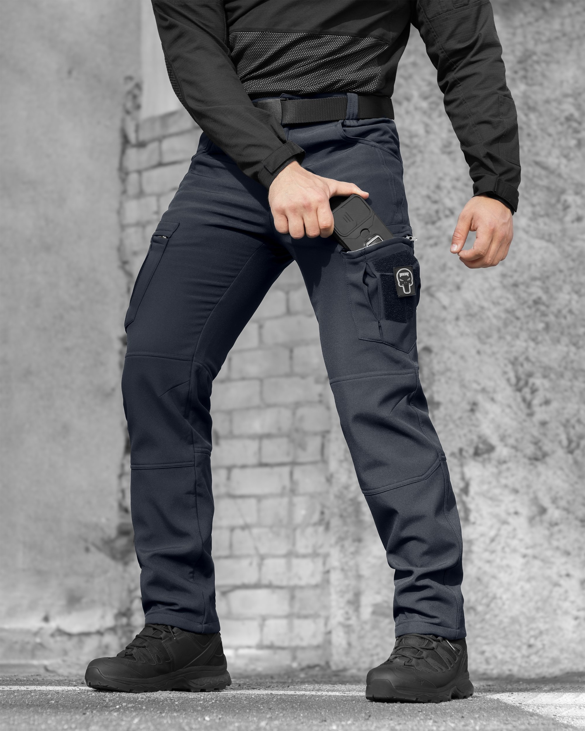 Штани карго тактичні Softshell BEZET Ешелон темно-сірий - Фото 7