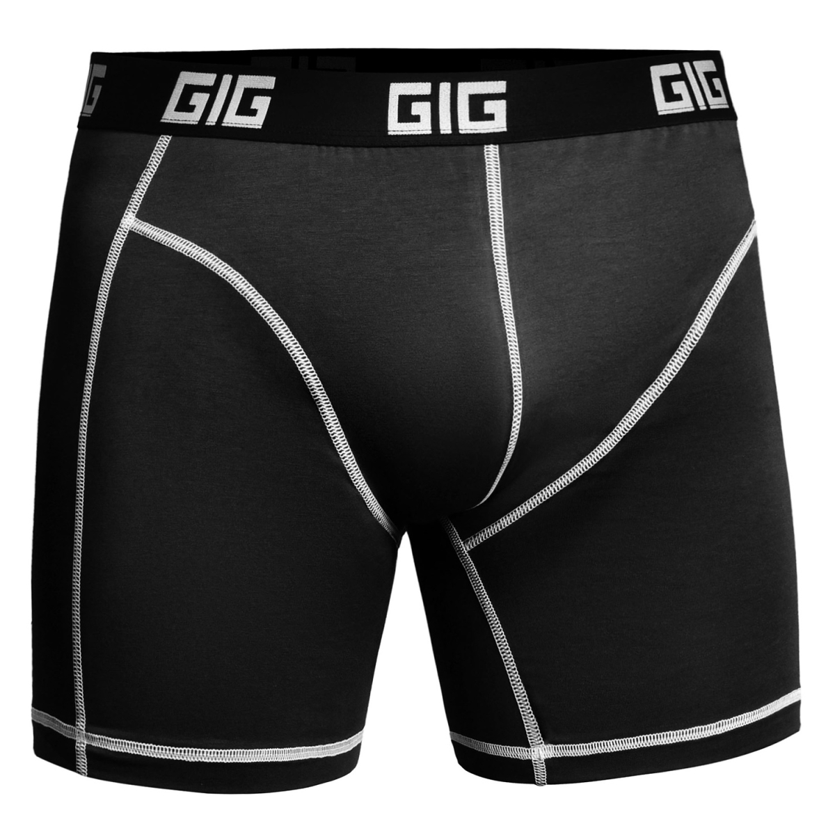 Труси Zero чорні та білий шов GIG MILITARY