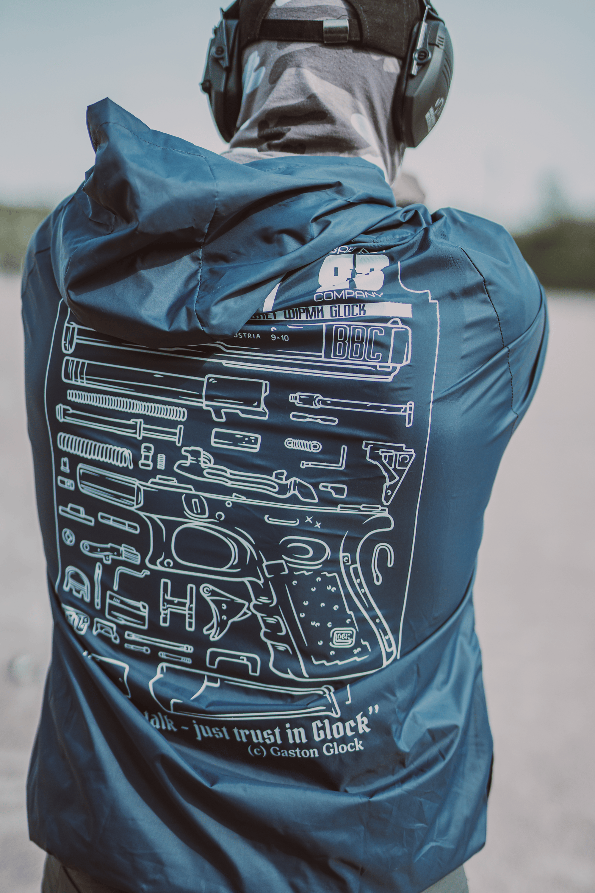 Вітровка синя Print Glock 17 Bad Boy Company