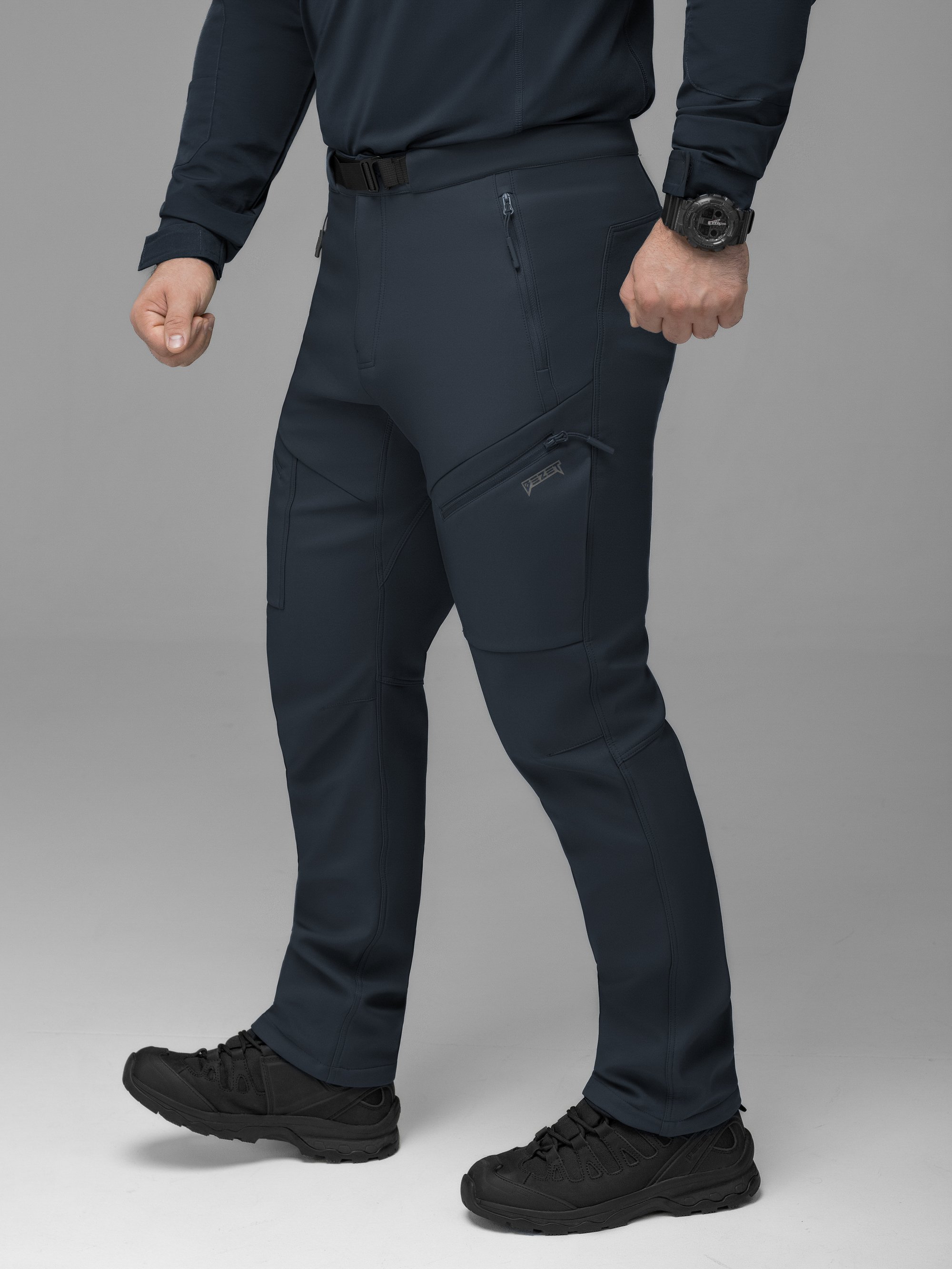 Штани карго тактичні Softshell BEZET Techwear синій - Фото 5
