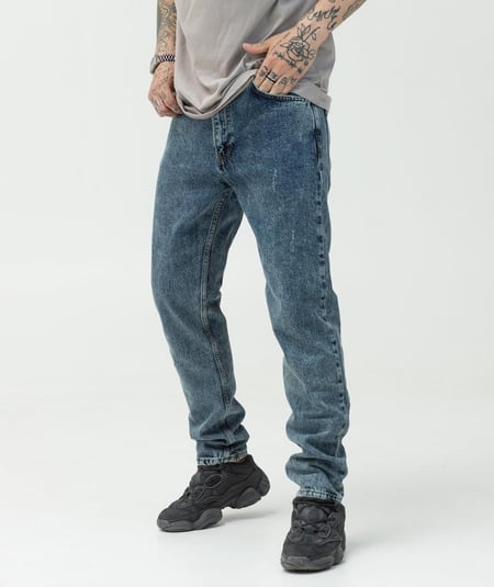 Сині джинси базові BEZET Bleached