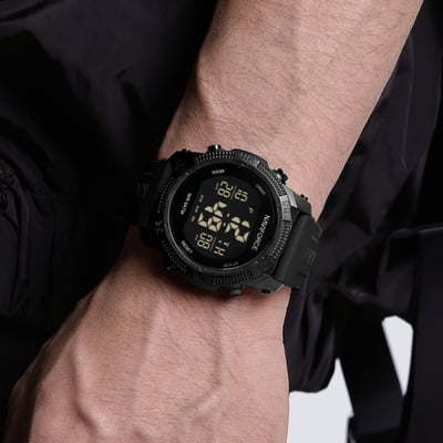 Чоловічий водостійкий тактичний годинник Naviforce Europe Black - Фото 10