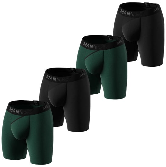Комплект трусів Long 2.0 Black Series, 4шт MansSet