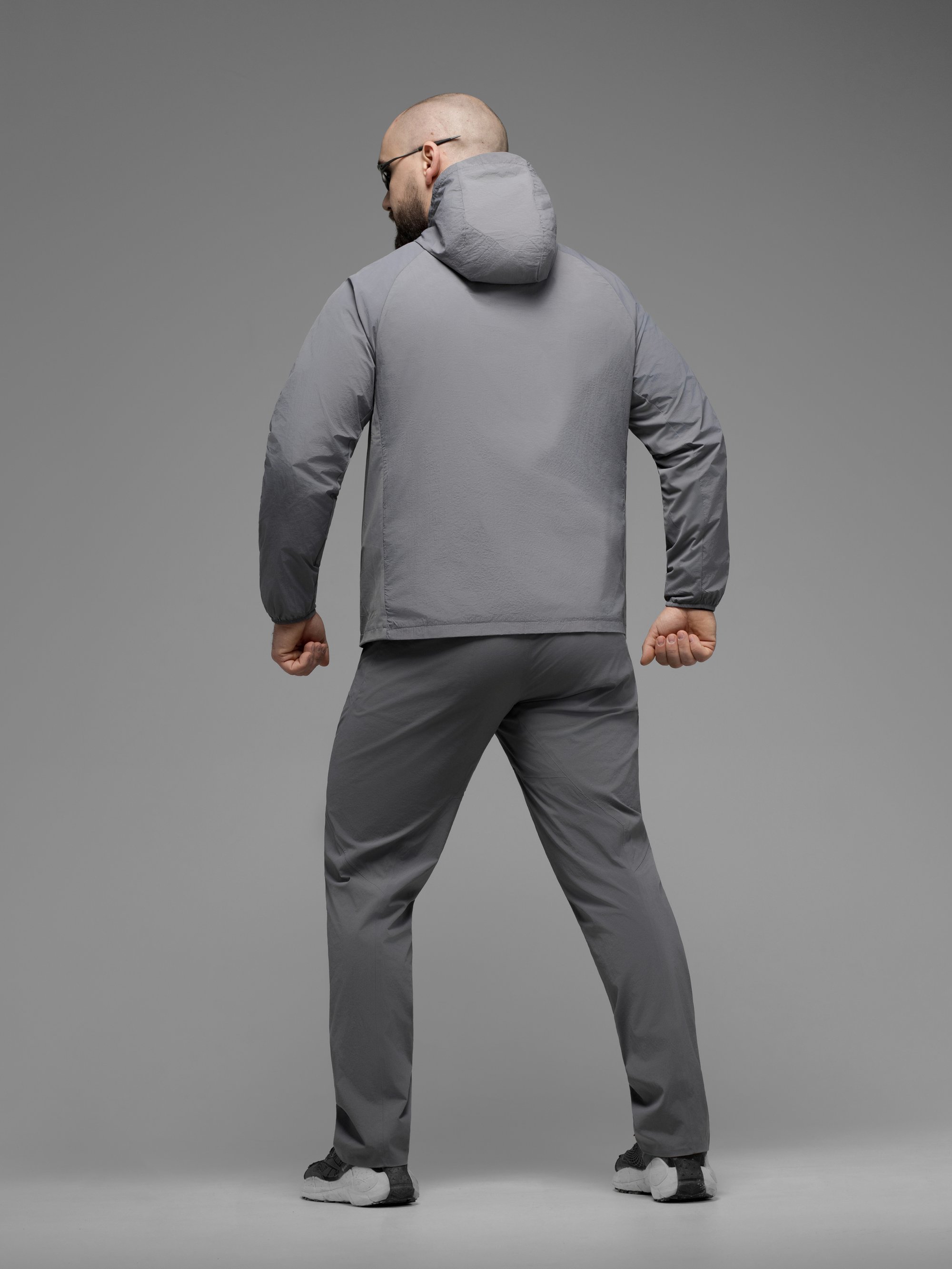 Куртка вітрівка BEZET Solguard UV 100 сірий - Фото 36