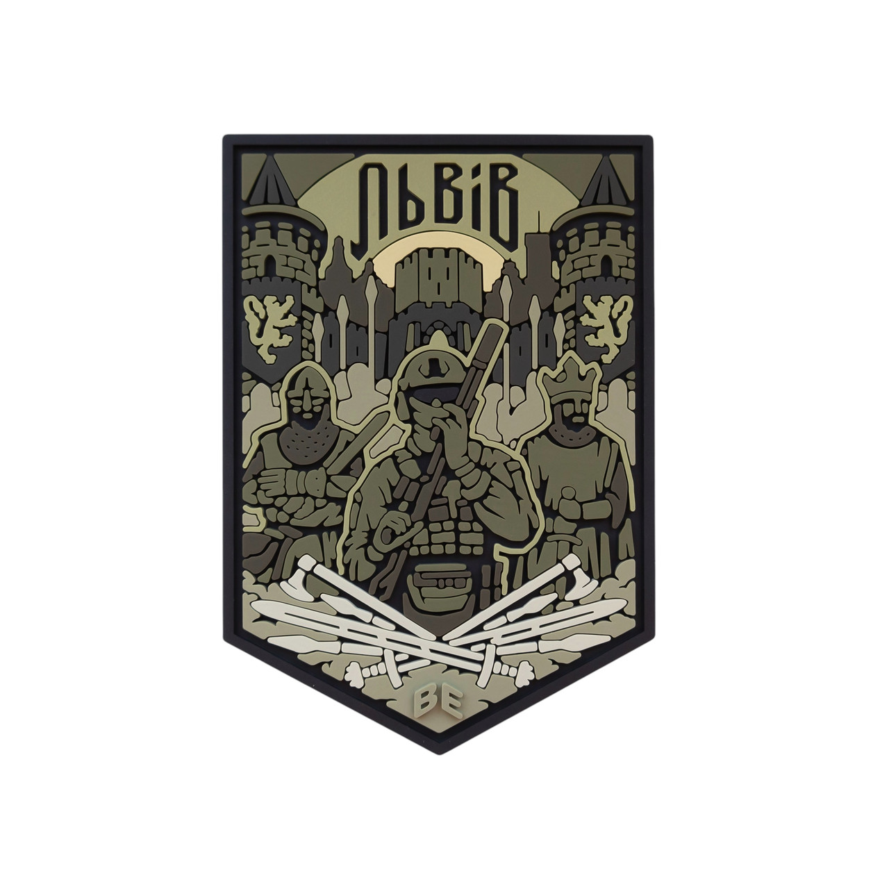 ПВХ Патч (шеврон) "Львів" олива Brand Element