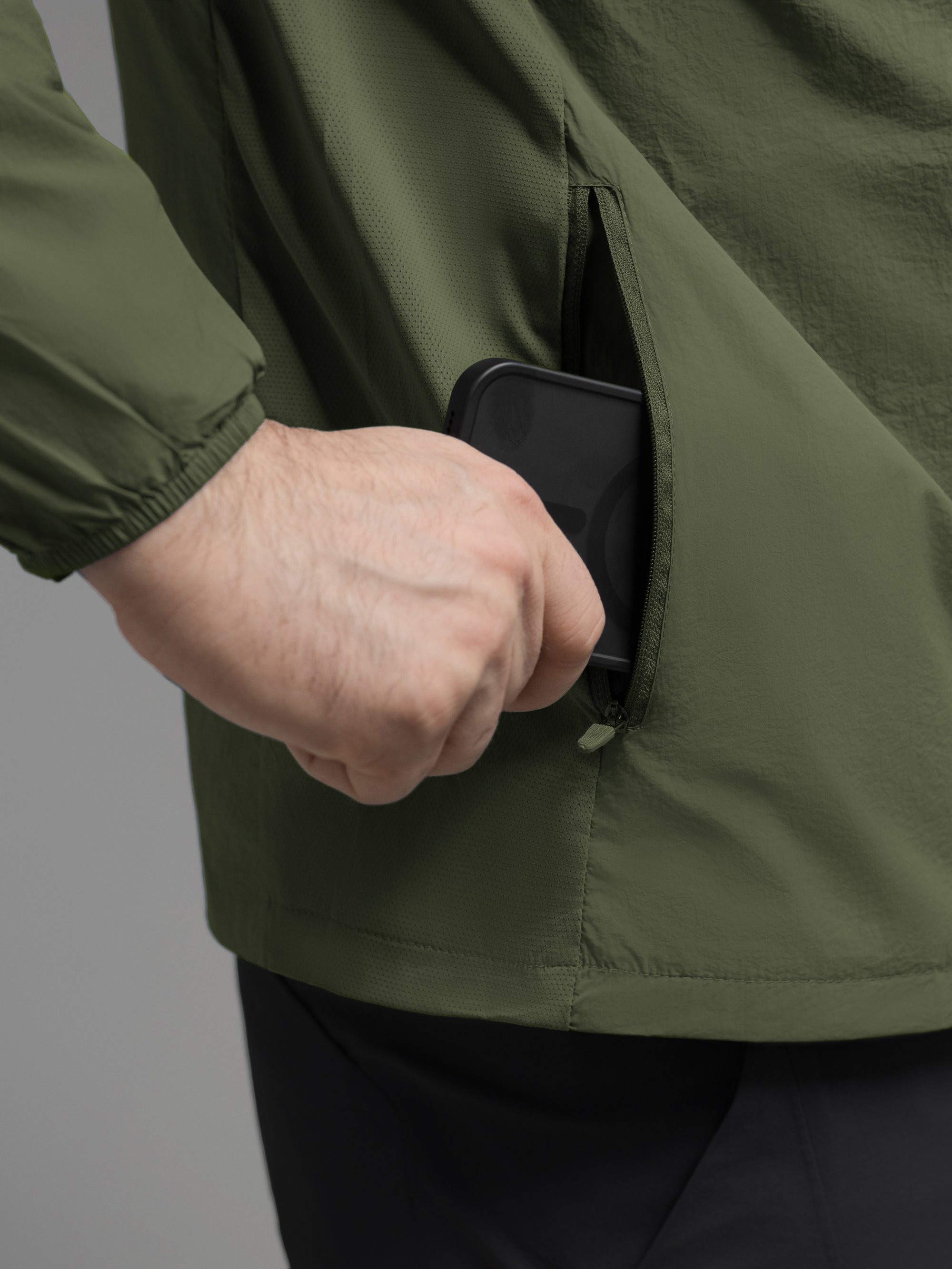 Куртка вітрівка BEZET Solguard UV 100 хакi - Фото 24