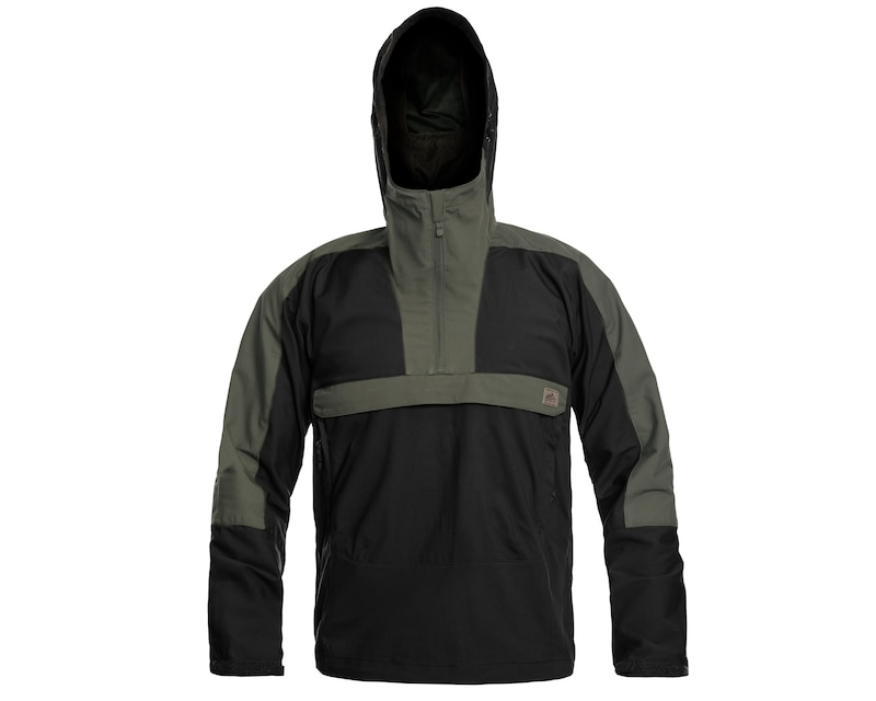 Анорак Helikon-tex Woodsman Black / Taiga Green