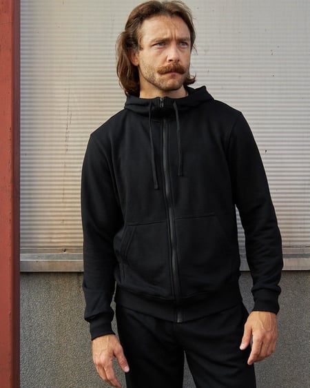 Худі на блискавці чорний Olymp