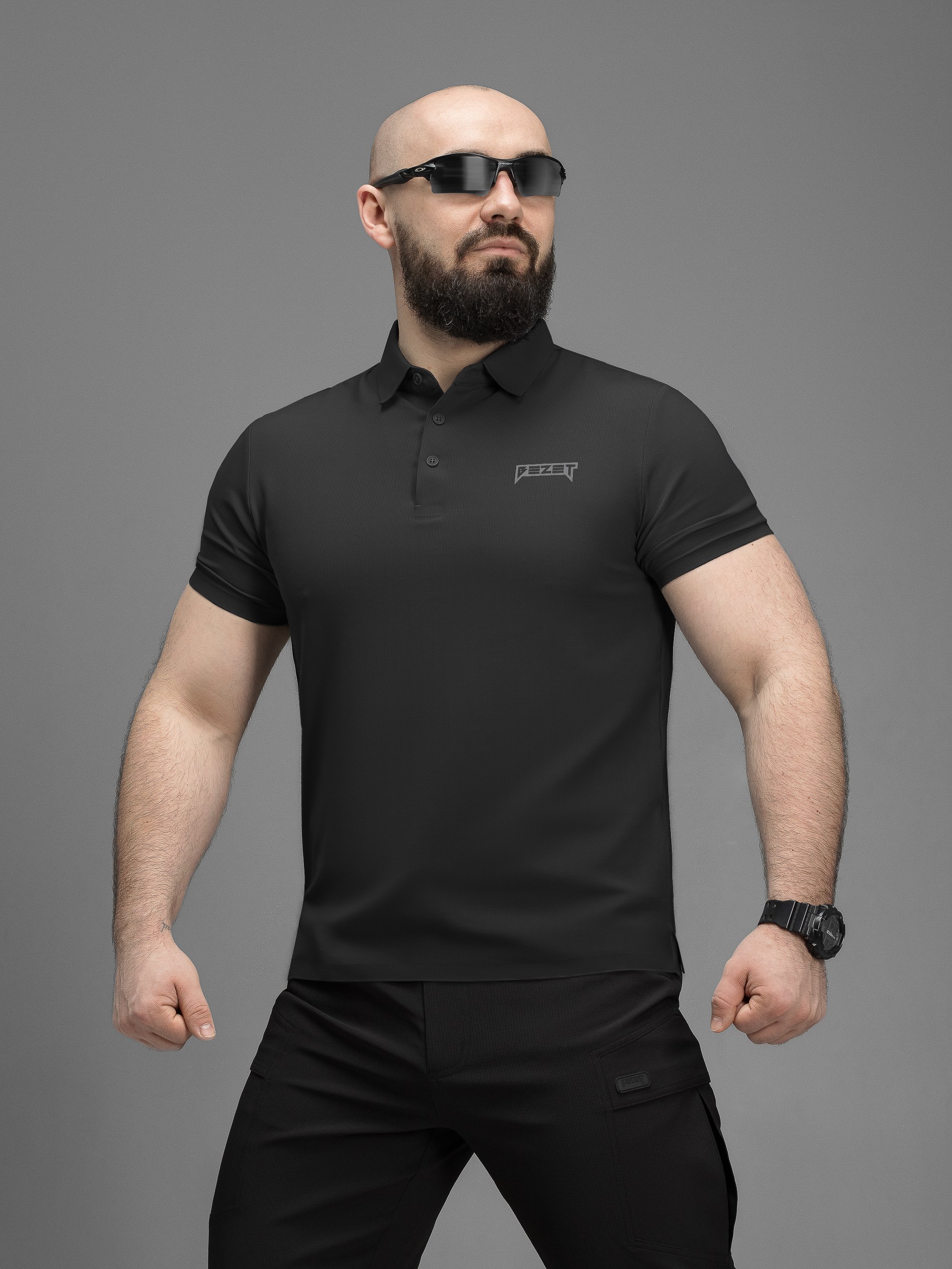 Футболка поло BEZET Air-wave чорний
