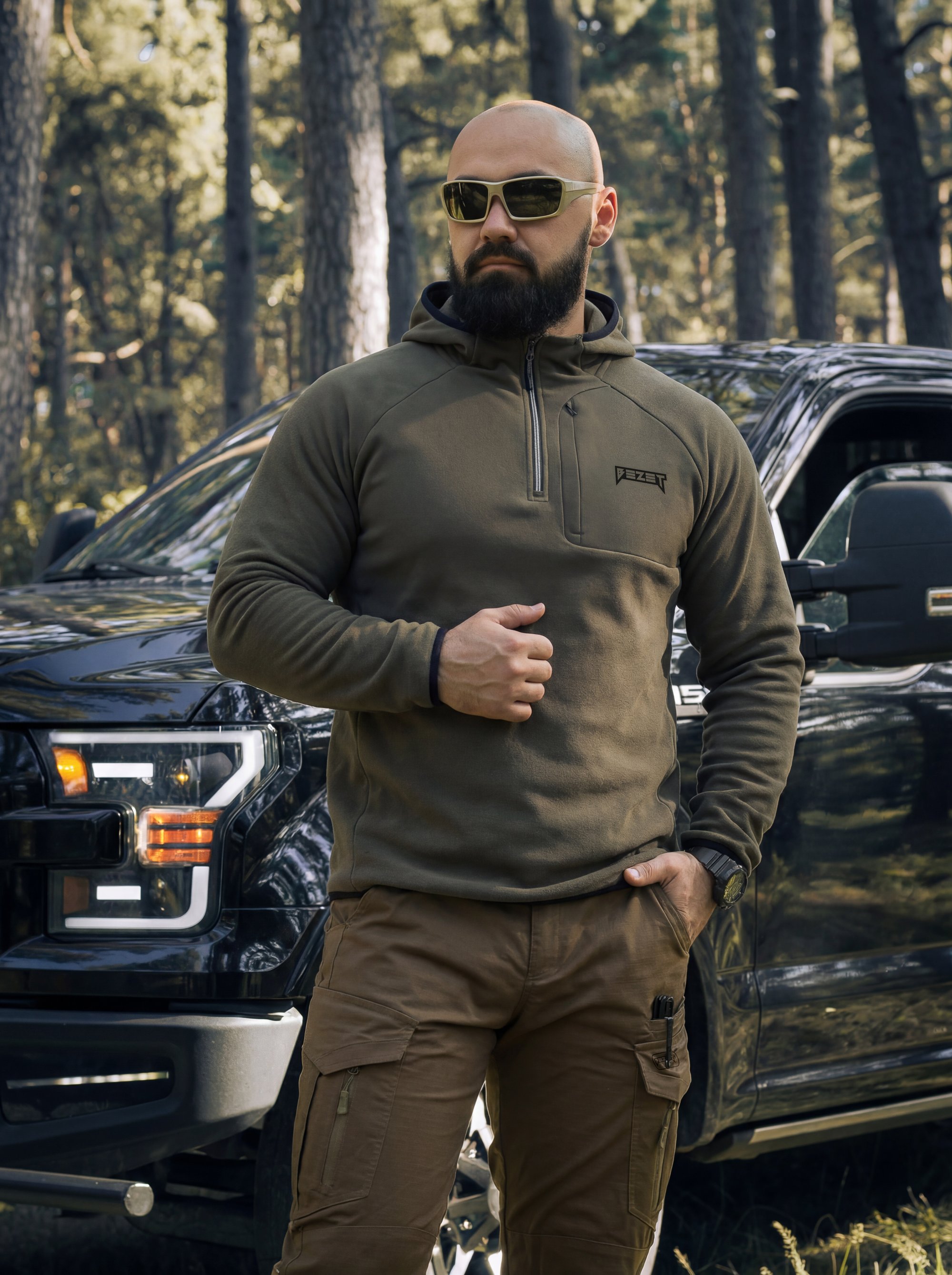 Кофта BEZET Motion хакі - Фото 18