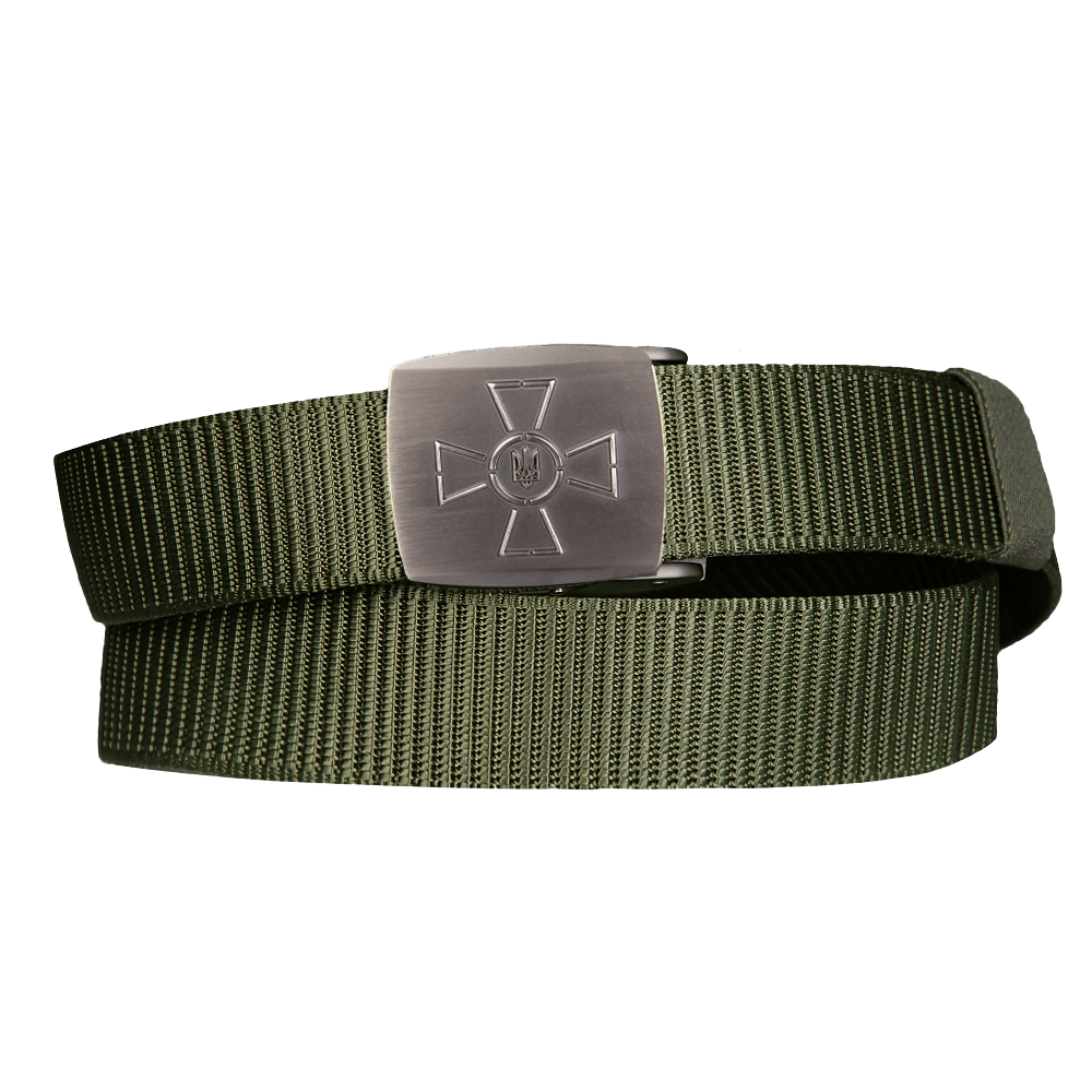 Ремінь Camotec Poloz Хрест/Герб Оливковий KOMBAT