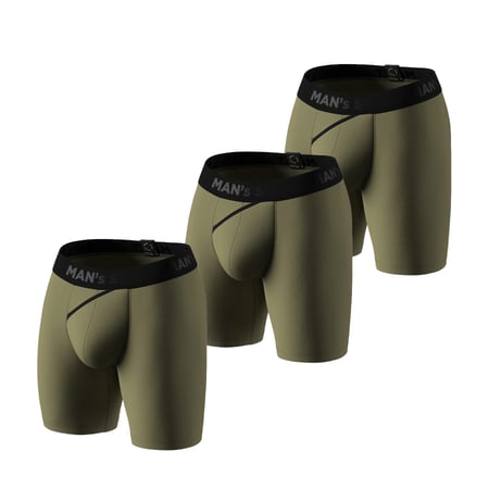 Комплект чоловічих боксерів Anatomic Long 2.0, Black Series, 3шт MansSet