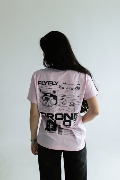 Футболка рожева "Drone Pilot" Bad Boy Company