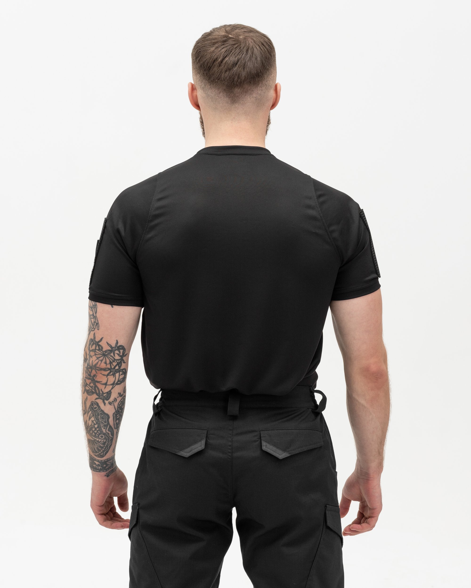 Футболка швидкосохнуча тактична BEZET чорний - Фото 11