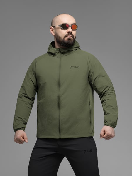 Куртка вітрівка BEZET Solguard UV 100 хакi