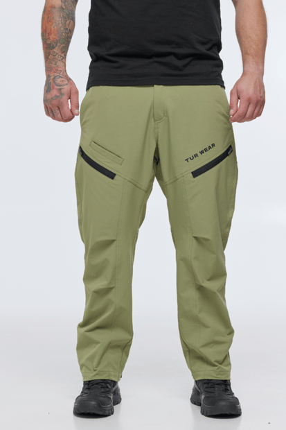 Карго з нейлону та кишенями на блискавці "Апачі", хакі TURWEAR