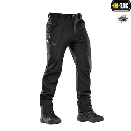 Штани M-Tac Soft Shell Winter Black Чорний