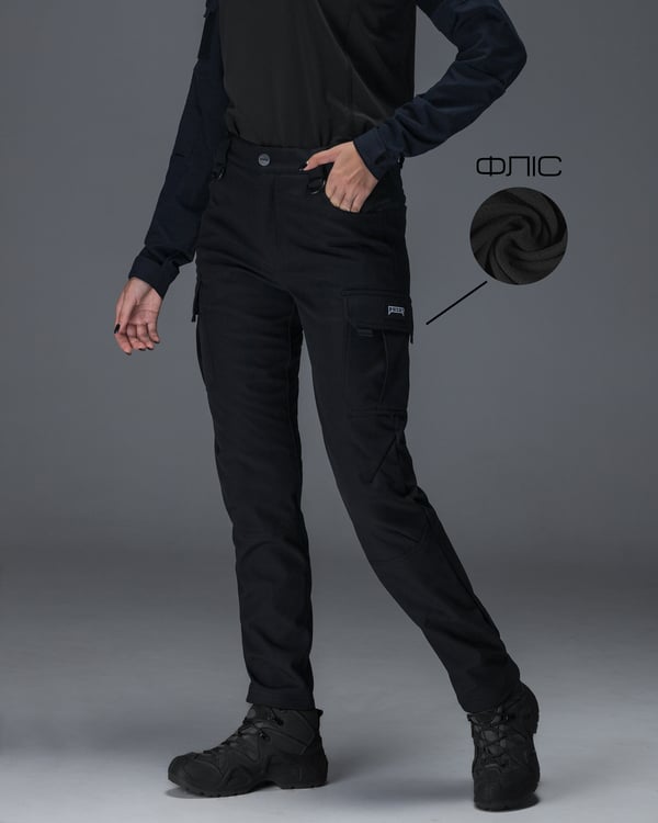Штаны карго теплые женские BEZET Патрон 2.0 черный