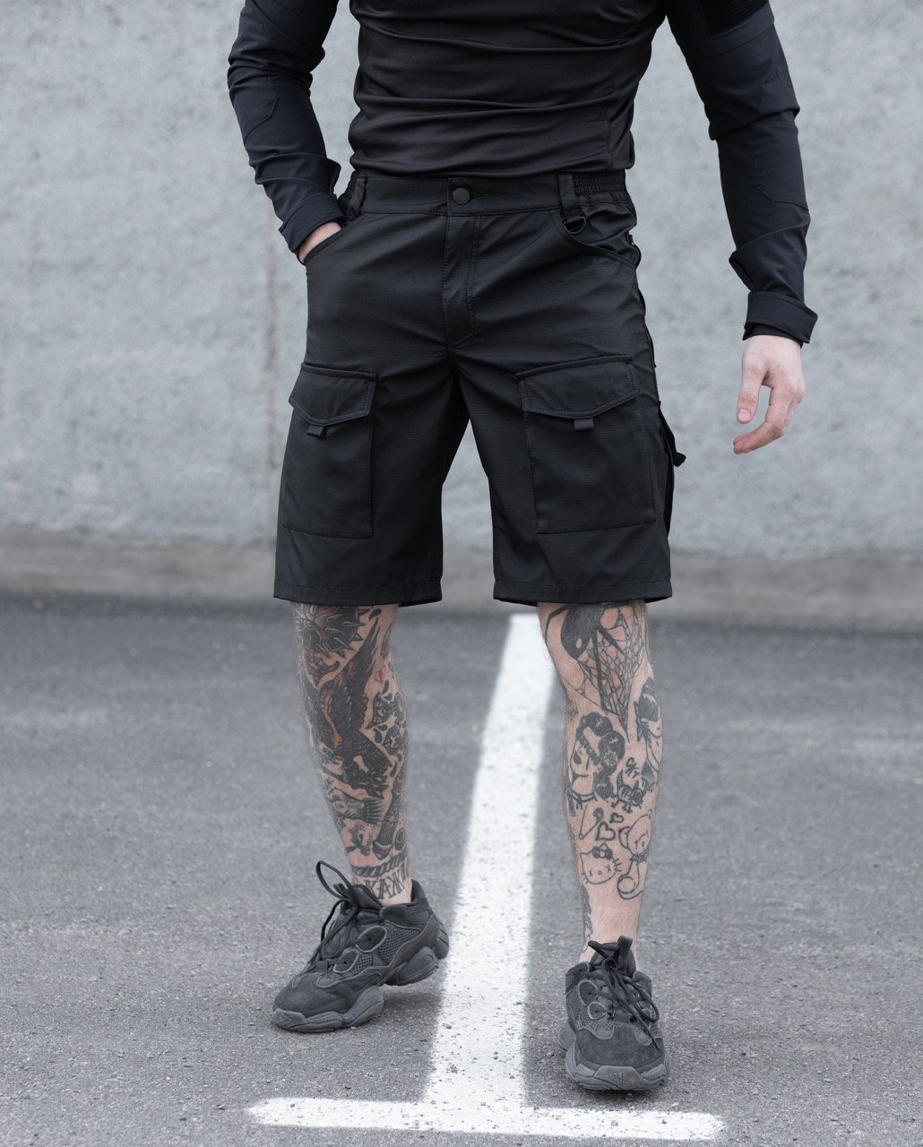 Шорти карго тактичні BEZET Мачете чорні - Фото 5